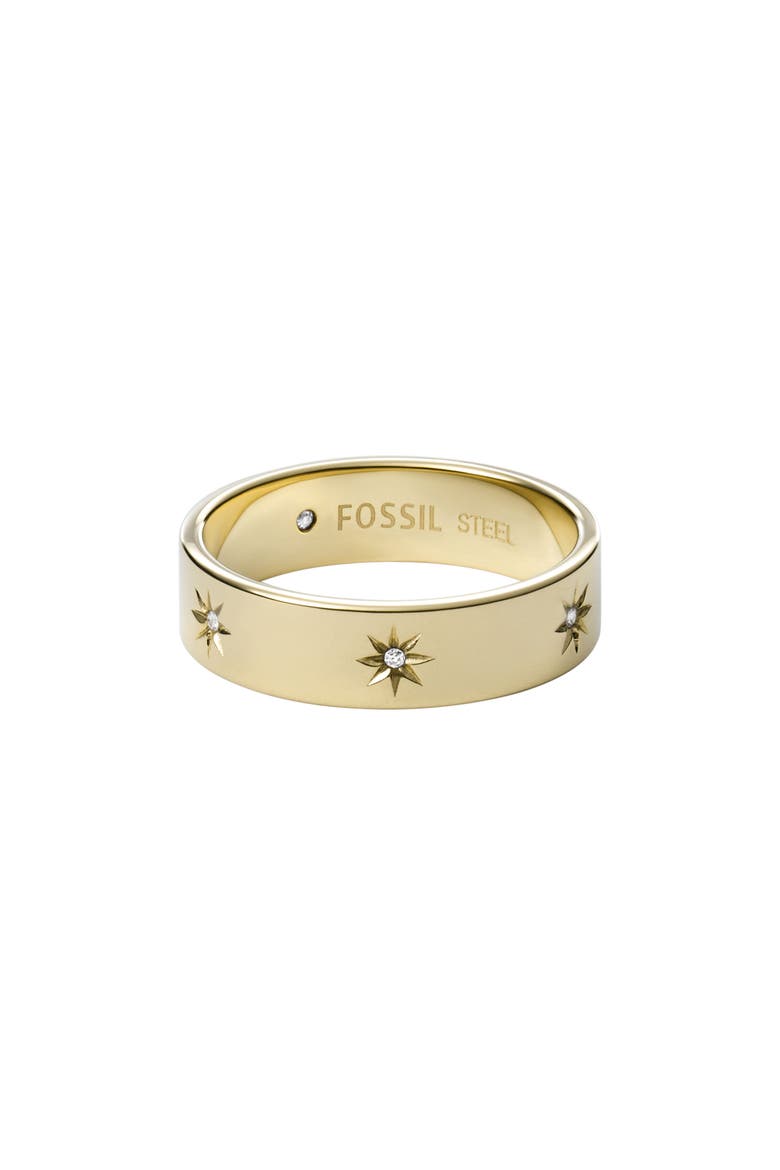 Sadie Cubic Zirconia Band Ring, Main, color, GOLD