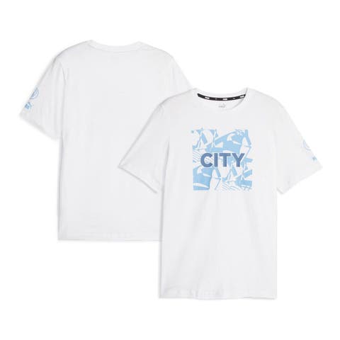 Men's Puma  White Manchester City FtblCore Graphic T-Shirt