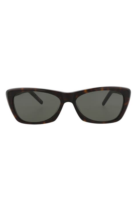 58mm Rectangular Sunglasses
