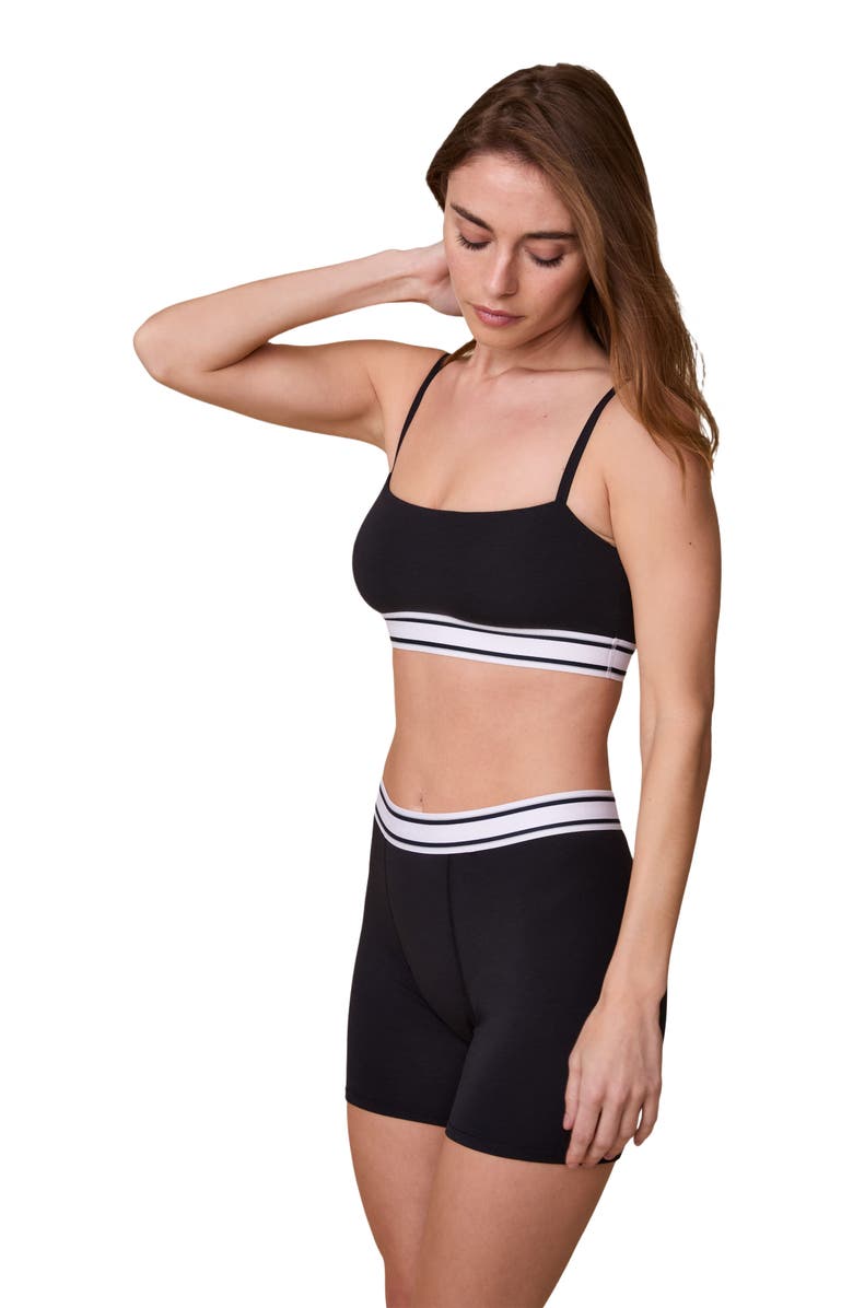 Harper Wilde Cloud Cotton Retro Bandeau Bralette, Main, color, 