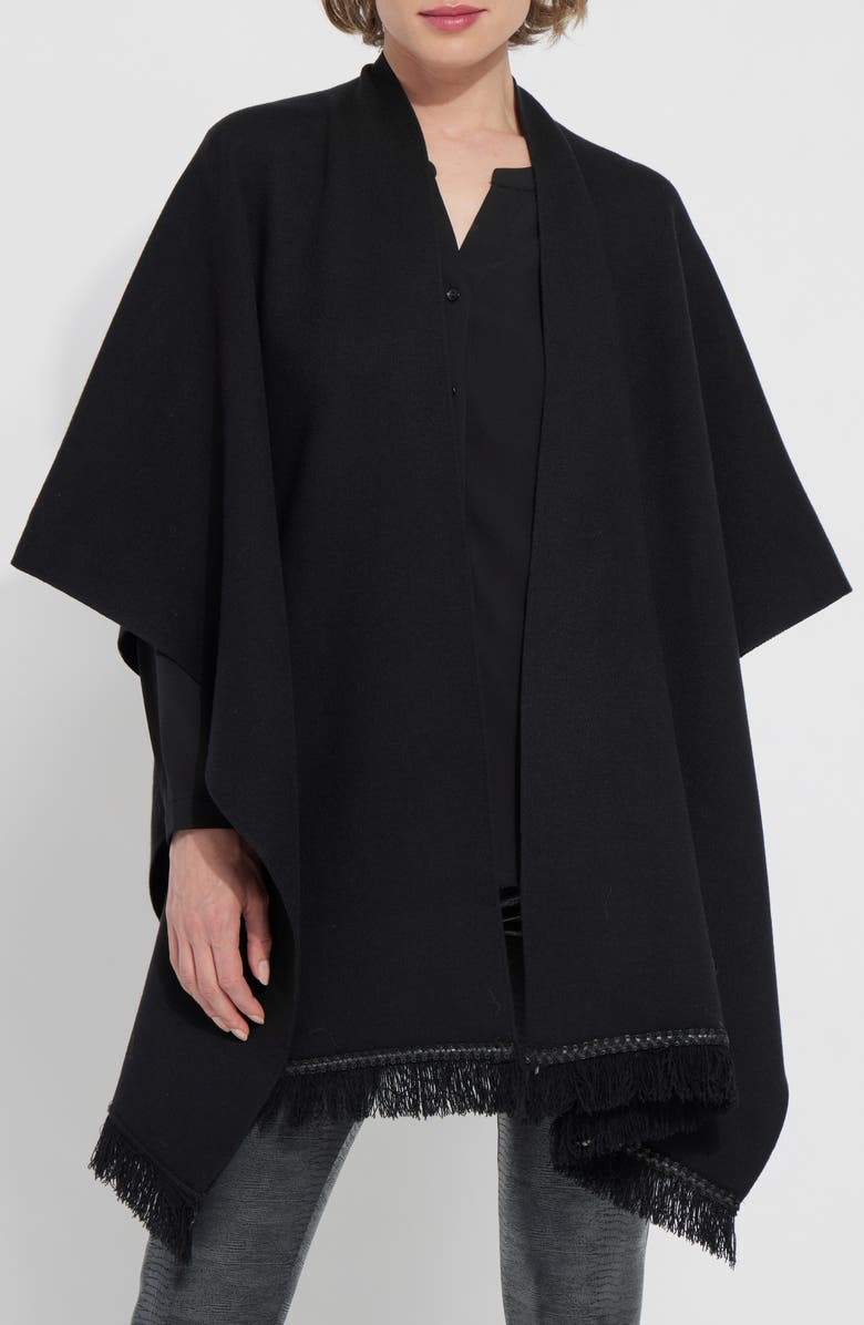 Lysse Eva Sweater Wrap, Main, color, Black