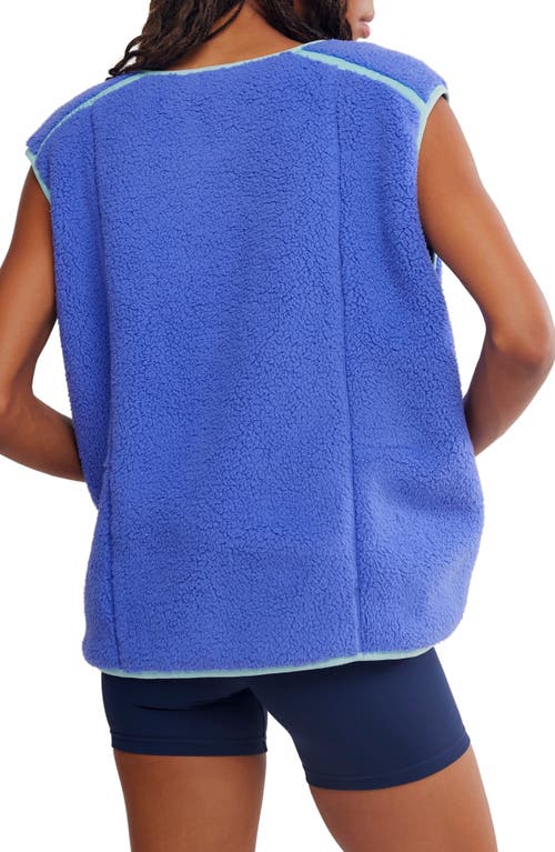 Free People Mountain High Water Resistant Vest In Blue