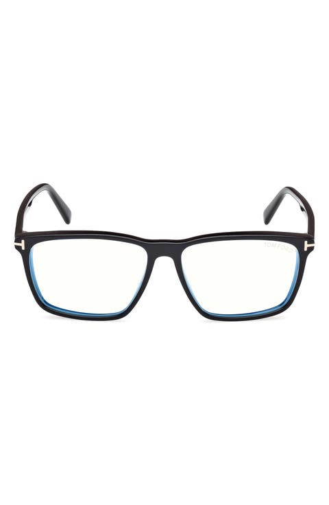 56mm Square Blue Light Blocking Glasses