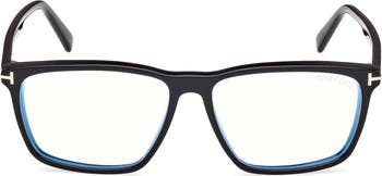メガネ Tom Ford Blue Light Blocking Glasses TF5797KB 026 Tom Ford - Blue Block Rectangular Opticals TF5735-B (Crystal