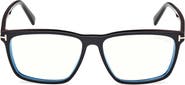 TOM FORD 56mm Square Blue Light Blocking Glasses
