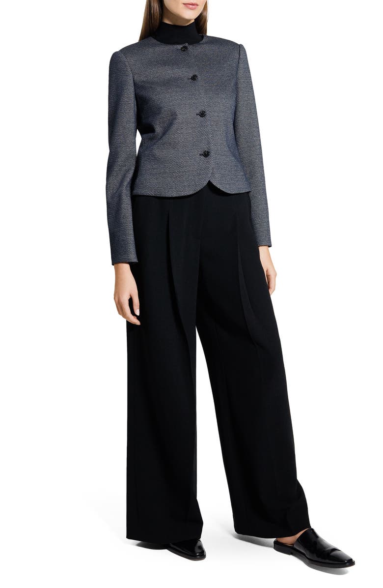 Theory Clean Herringbone Jacket, Alternate, color, Navy Multi - G2s