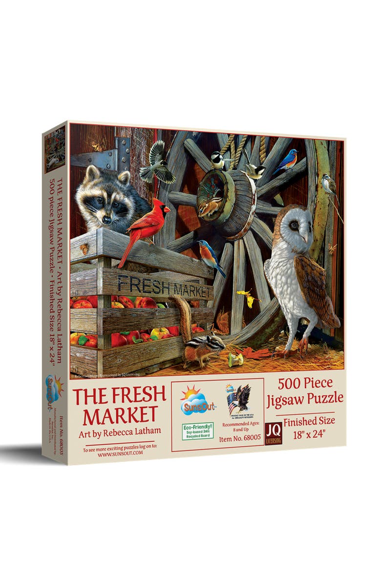 Sunsout The Fresh Market 500 piece Jigsaw Puzzle for Adults, Main, color, Multicolor
