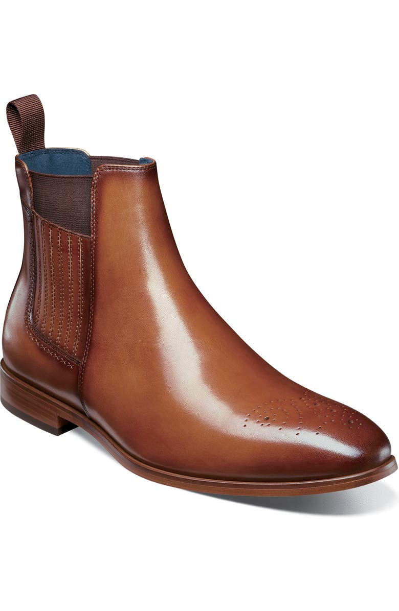 Stacy Adams Bradley Chelsea Boot, Main, color, Tan