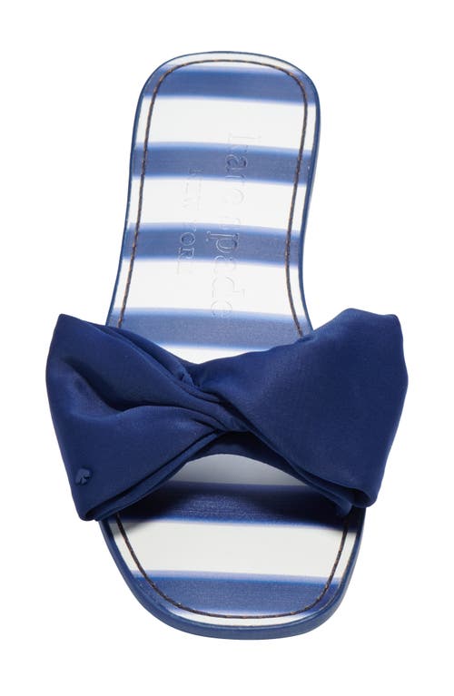 Shop Kate Spade New York Bikini Slide Sandal In Awning Stripe/outer Space