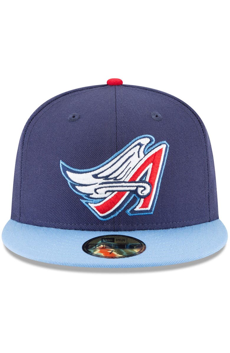 New Era Men's New Era Navy California Angels Cooperstown Collection Wool 59FIFTY Fitted Hat, Alternate, color, Navy