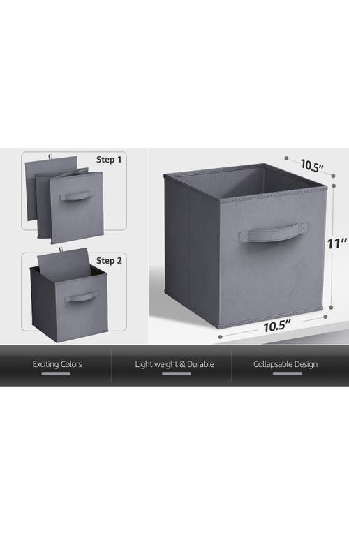 Sorbus 8-pack Foldable Storage Cube Bins In Gray