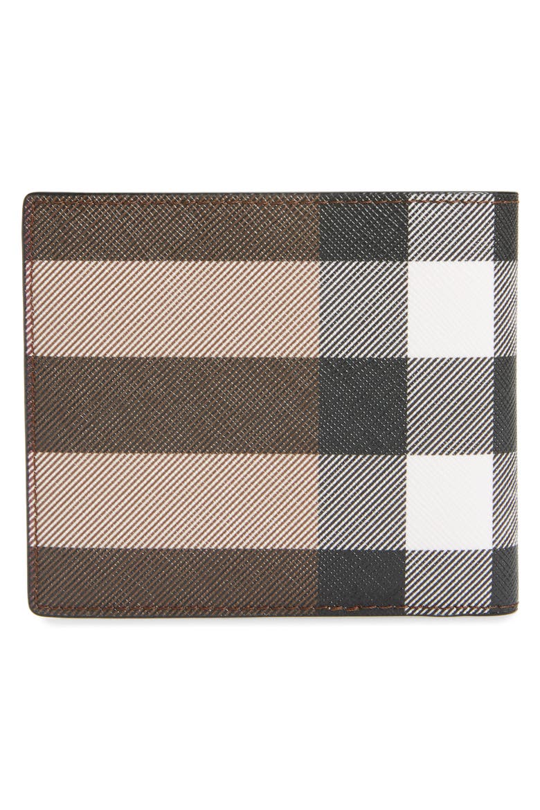 Check E-Canvas International Bifold Wallet, Alternate, color, DARK BIRCH BROWN