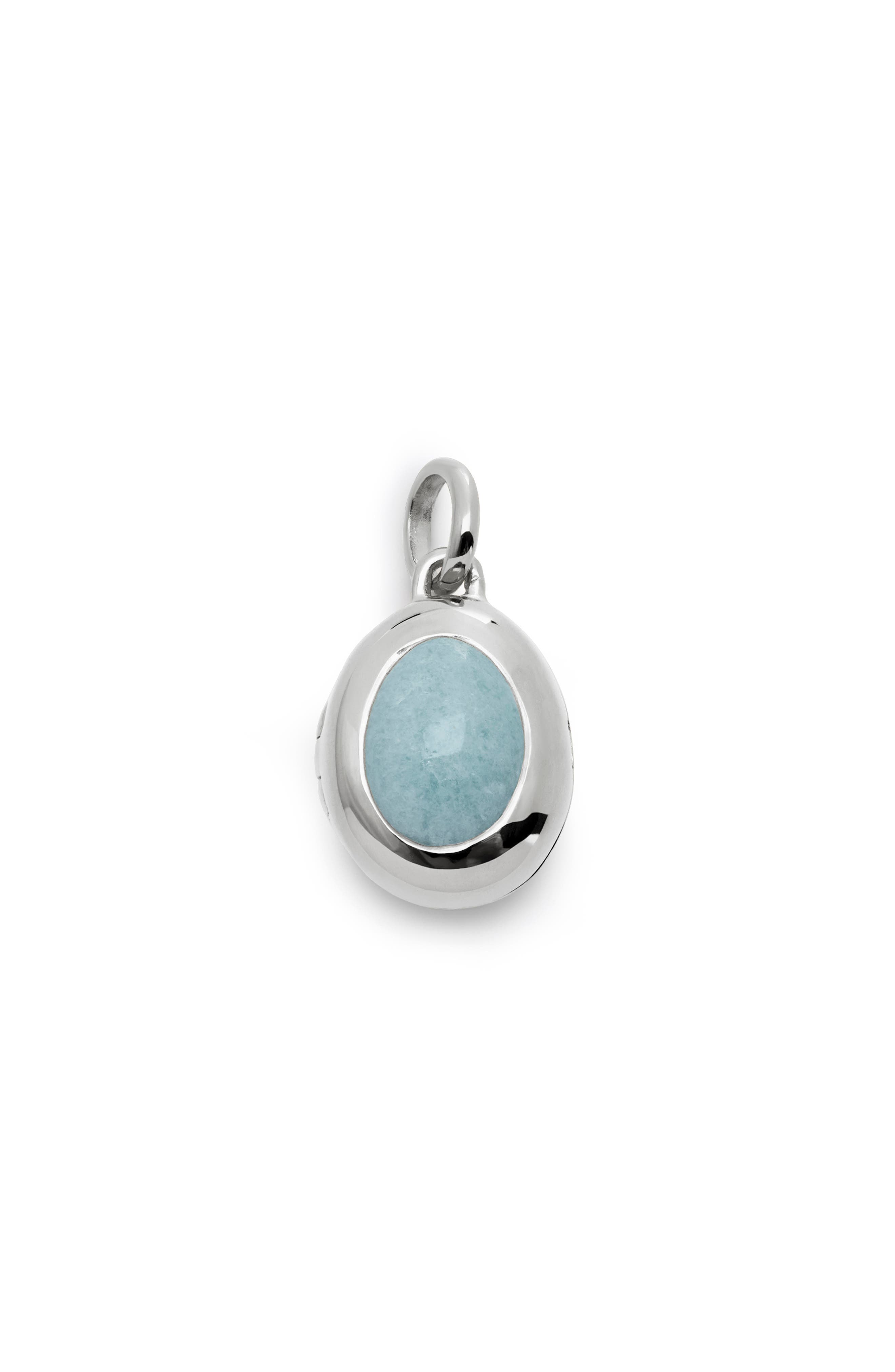 STERLING SILVER / AQUAMARINE