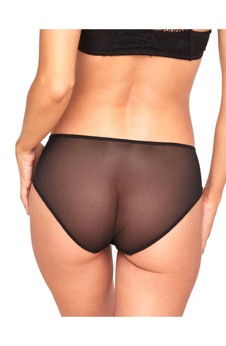 Adore Me Selina Hipster Panties, Alternate, color, Black