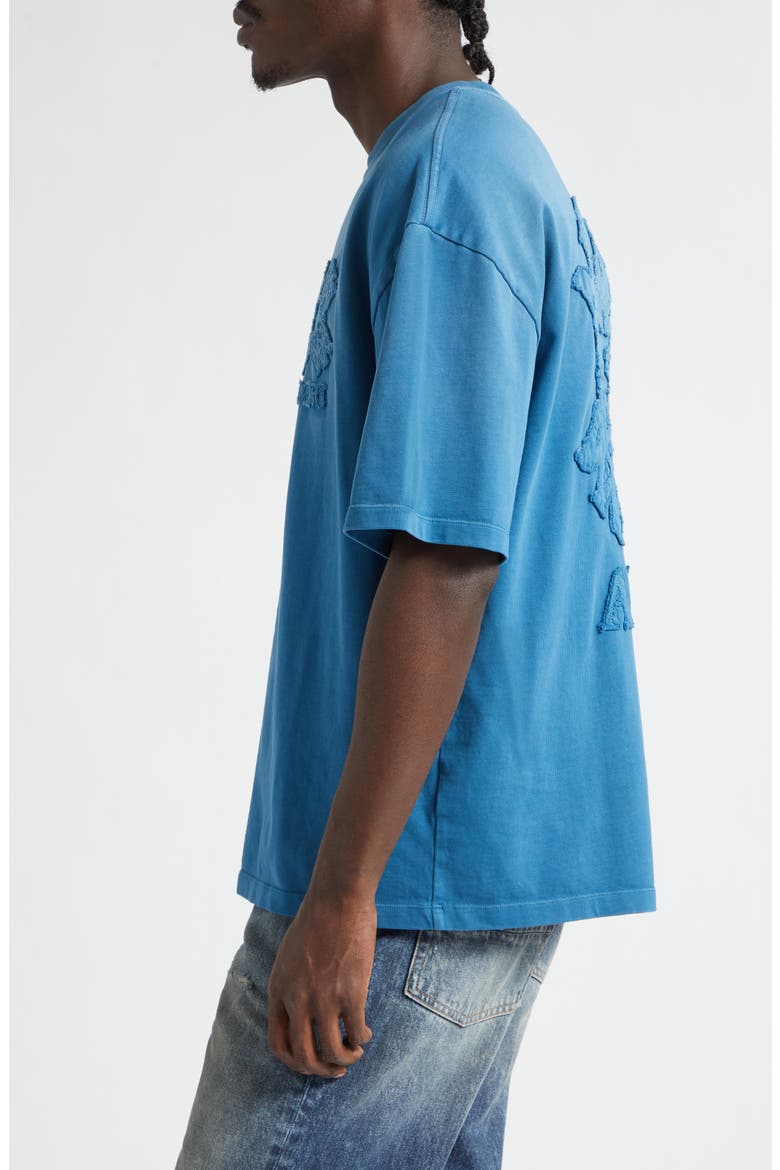 Oversize MA Quad Appliqué T-Shirt, Alternate, color, DARK INDIGO