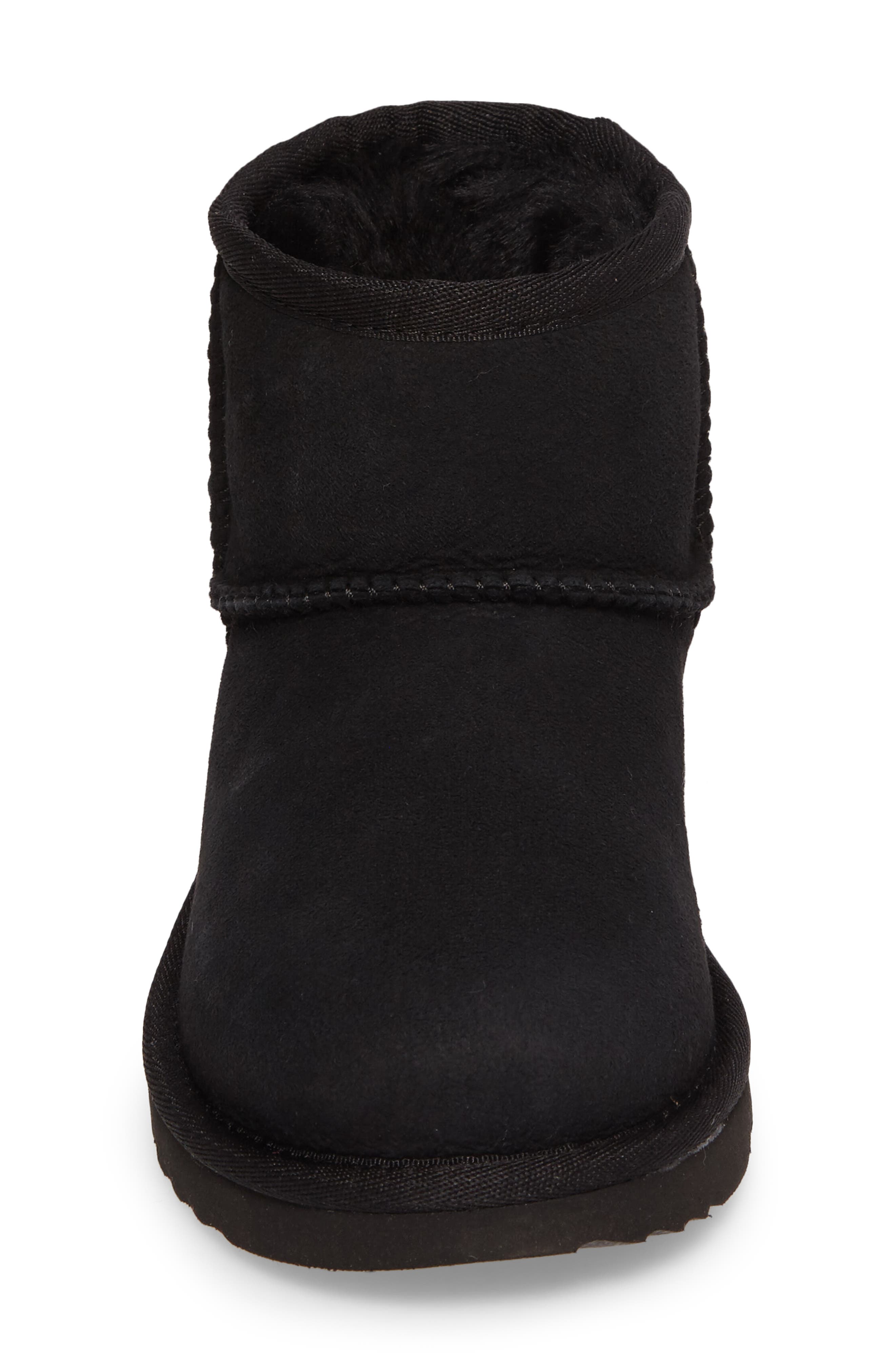 Kids' Classic Mini II Water Resistant Genuine Shearling Boot, Alternate, color, BLACK