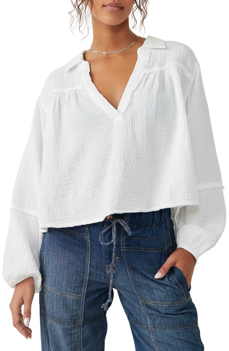 Free People Yucca Double Cloth Top, Main, color, 