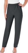 Roaman's Plus Size Classic Bend Over® Structured Straight Leg Pull On Pant