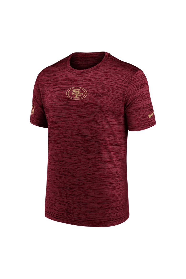 Men's Nike Scarlet San Francisco 49ers Big & Tall Sideline Velocity Performance T-Shirt, Alternate, color, Scarlet