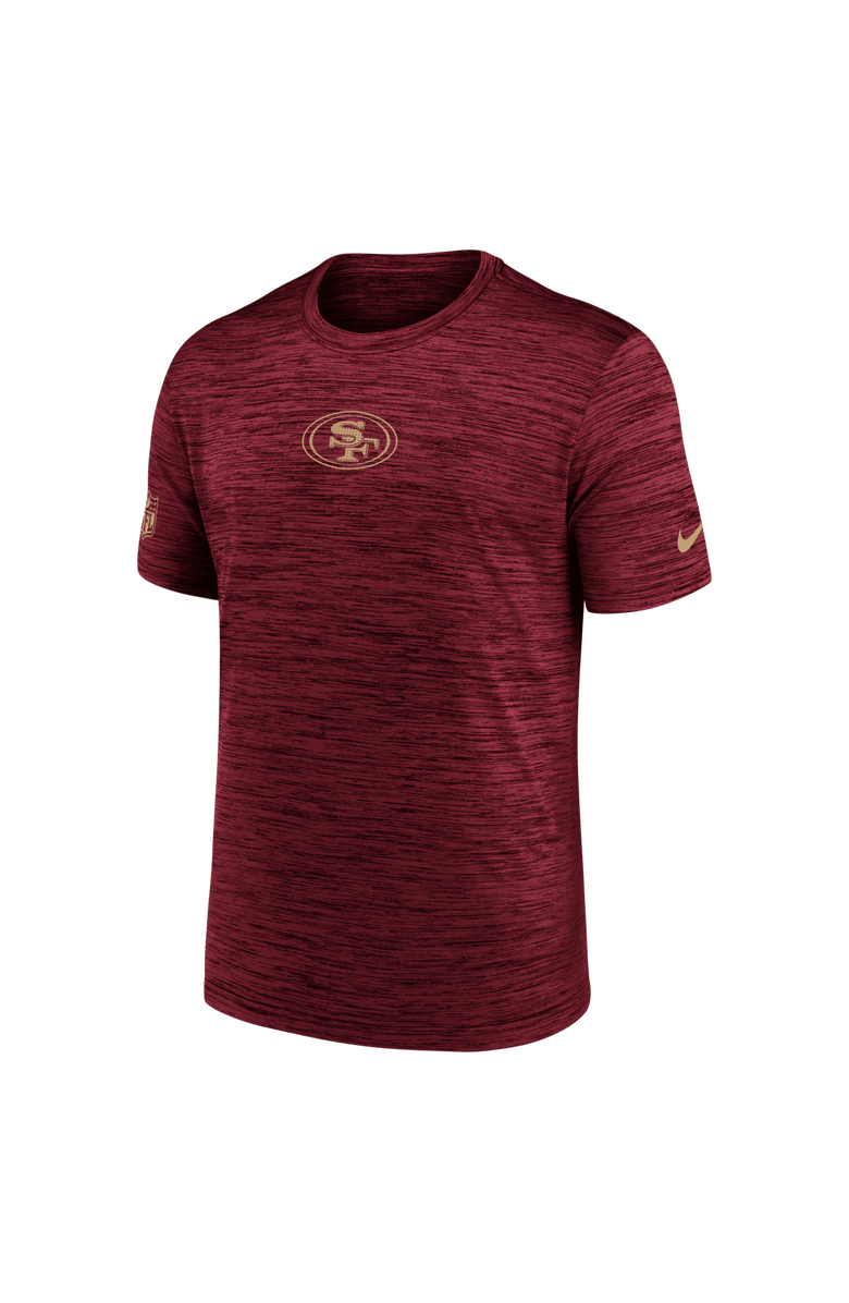 Nike Men's Nike Scarlet San Francisco 49ers Big & Tall Sideline Velocity Performance T-Shirt, Alternate, color, Scarlet