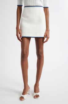 Veronica Beard Ohemia Cotton Blend Miniskirt