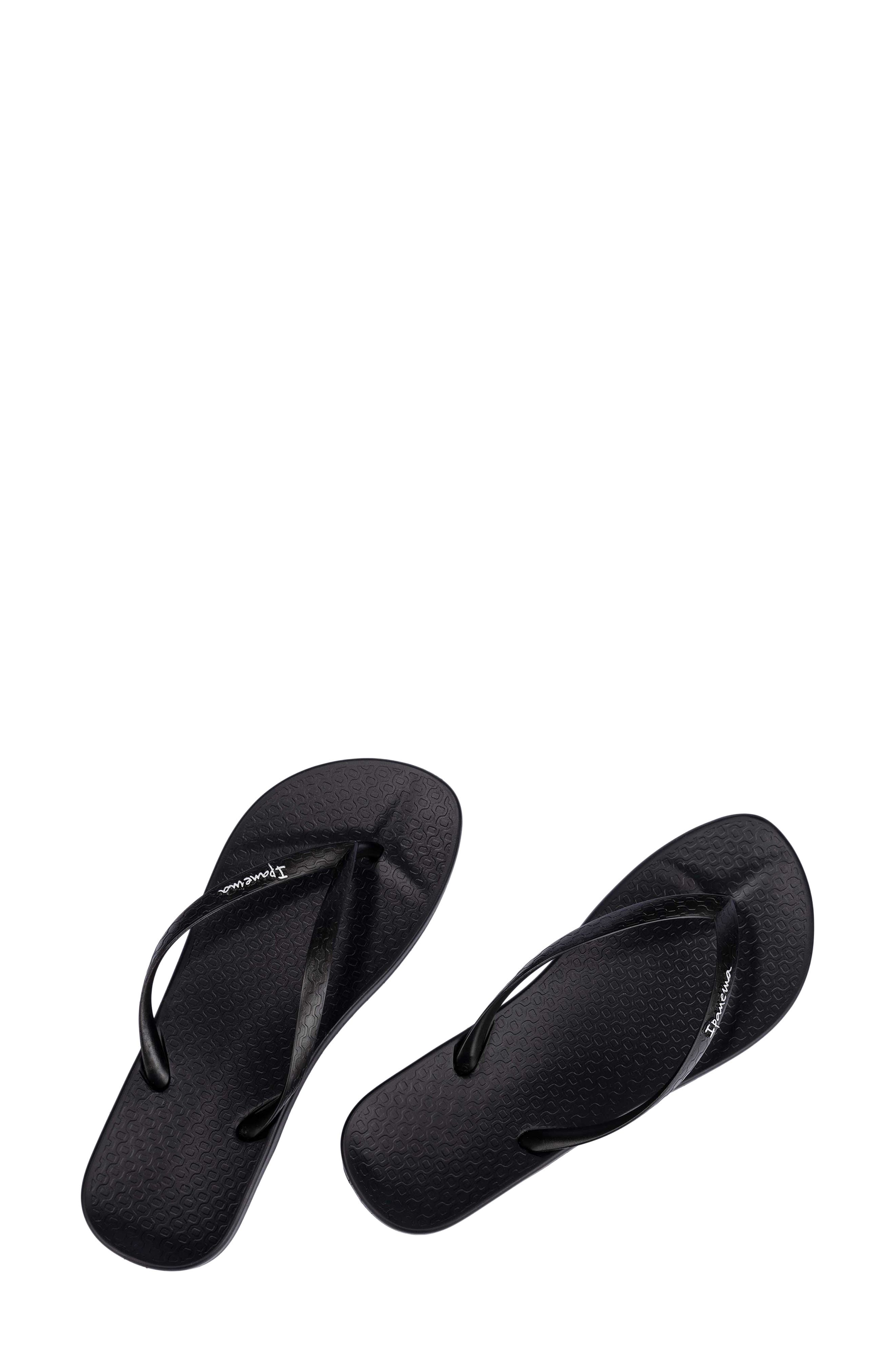 Ipanema Ana Colors Flip Flop, Alternate, color, Black/Black
