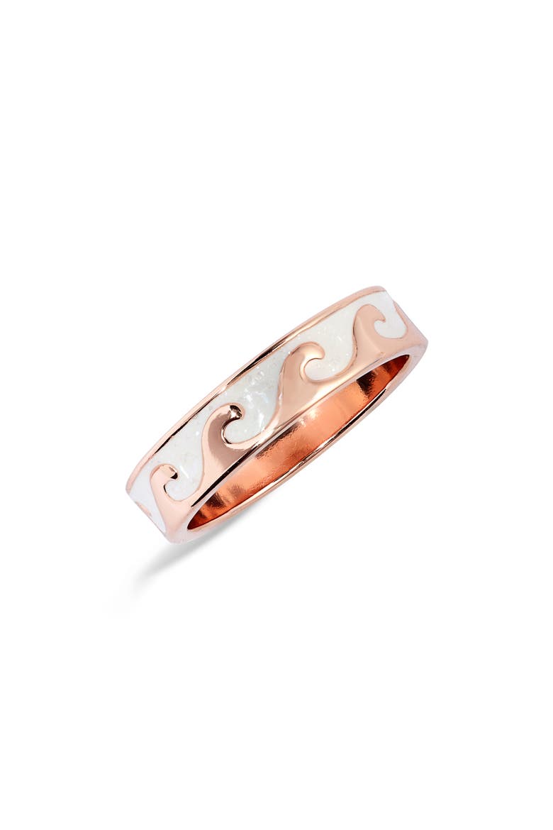 Wave Band Ring, Main, color, ROSE GOLD