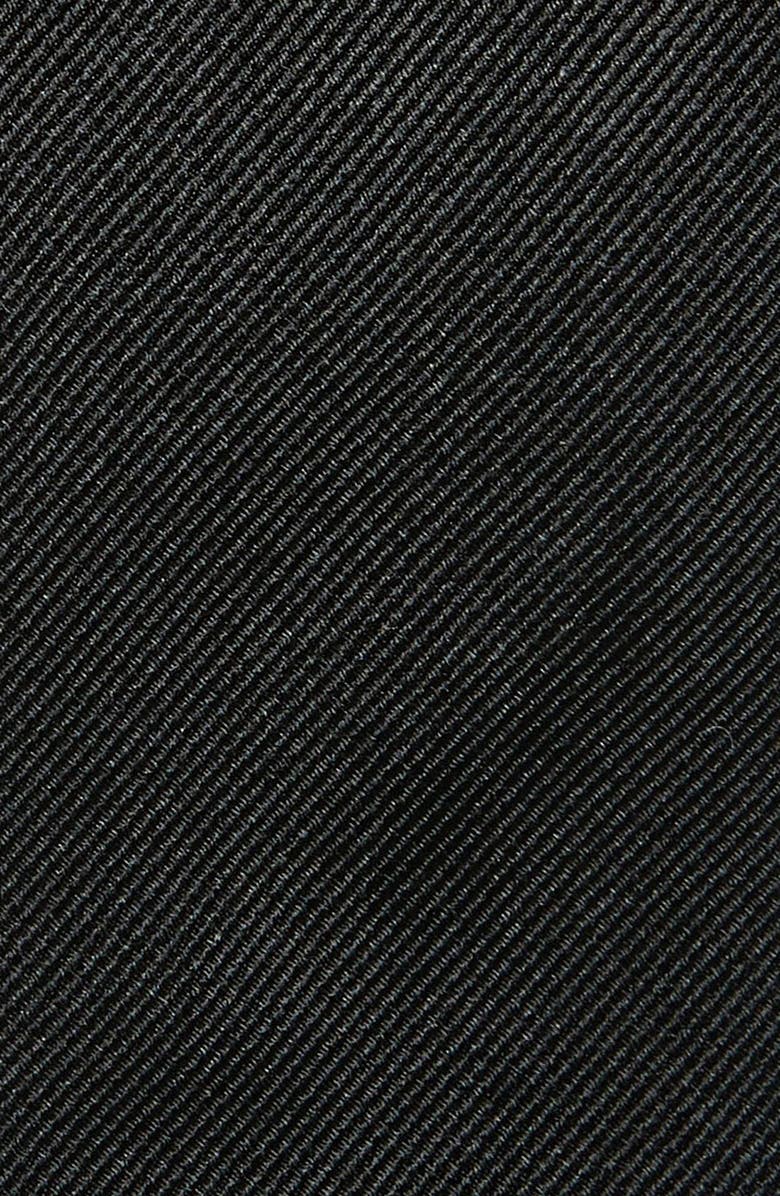 BOSS Solid Silk Skinny Tie, Alternate, color, Black