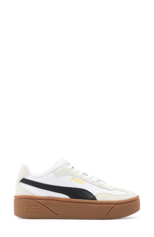 Puma Smash Platform V3 Mono Twist Shoes In  White- Black- Gray