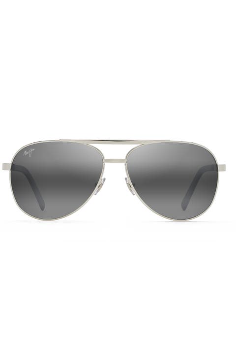Seacliff 61mm Polarized Aviator Sunglasses