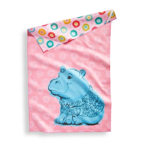 Super Absorbent Kitchen Towel Eclectic Hippo Multi Color Super Absorbent Dishtowel 18x30 in