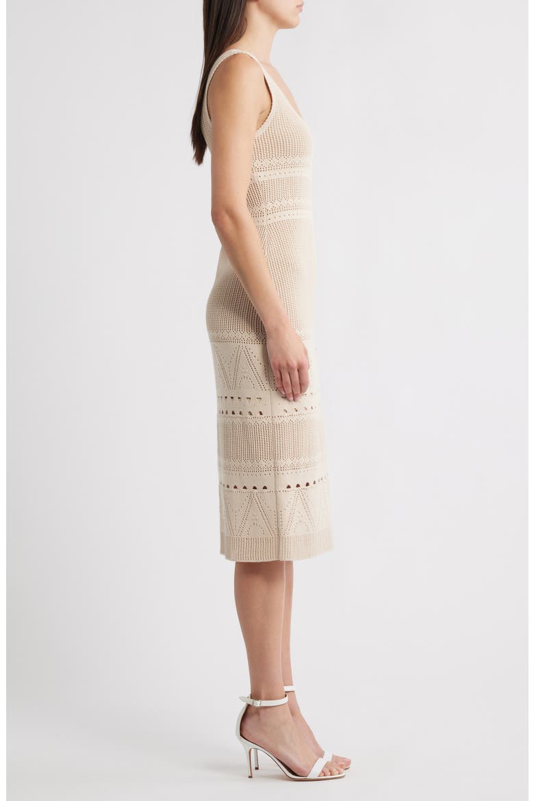 Emerson Open Stitch Sleeveless Dress, Alternate, color, ANTIQUE