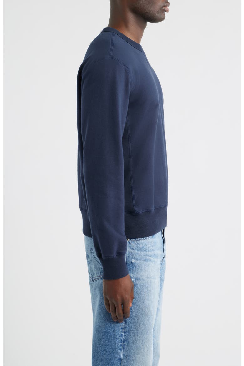 Blake Cotton French Terry Crewneck Sweatshirt, Alternate, color, DEEP NAVY