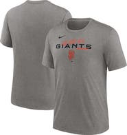 Nike Men's Nike Heather Charcoal San Francisco Giants We Are All Tri-Blend T-Shirt
