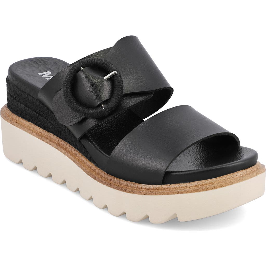 Shop Mia Orla Platform Wedge Sandal In Black