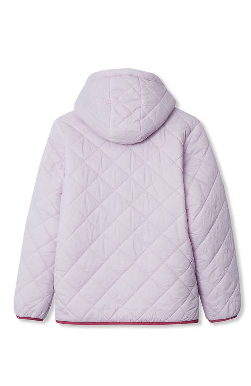 Lands' End Kids Reversible Water Resistant High Pile Insulated Jacket In Pink