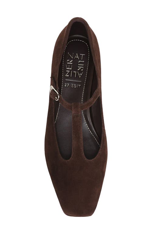27 Edit Naturalizer Bella T-strap Flat In Brown