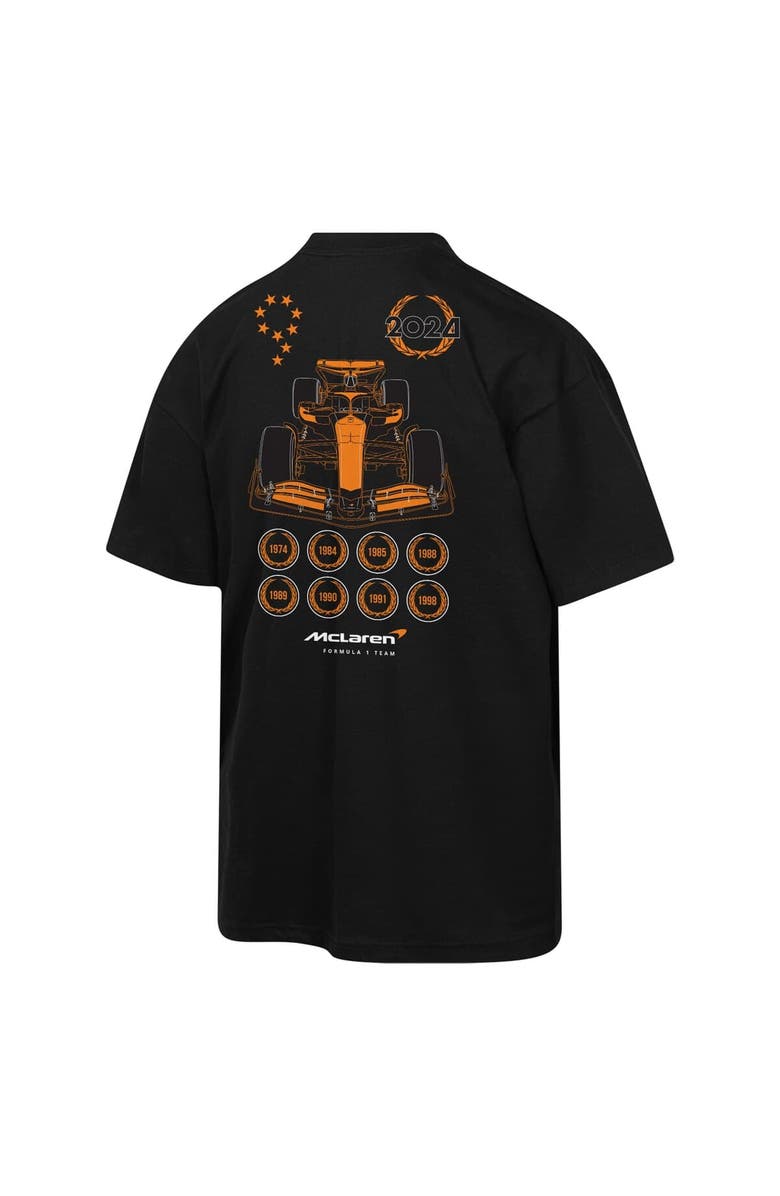 Outerstuff Men's Black McLaren F1 Team 2024 Constructors' Cup Champion Race Way T-Shirt, Alternate, color, 