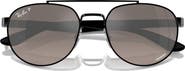 Ray-Ban 56mm Polarized Irregular Sunglasses