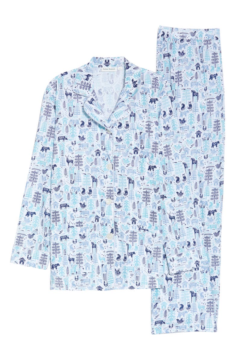 Roller Rabbit Nordic Folk Print Pajamas, Alternate, color, 