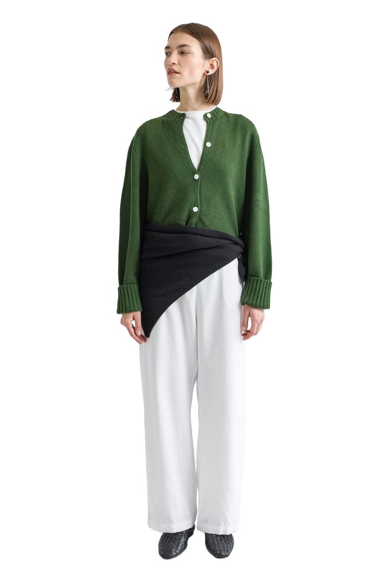 Knit Cardigan, Alternate, color, Green