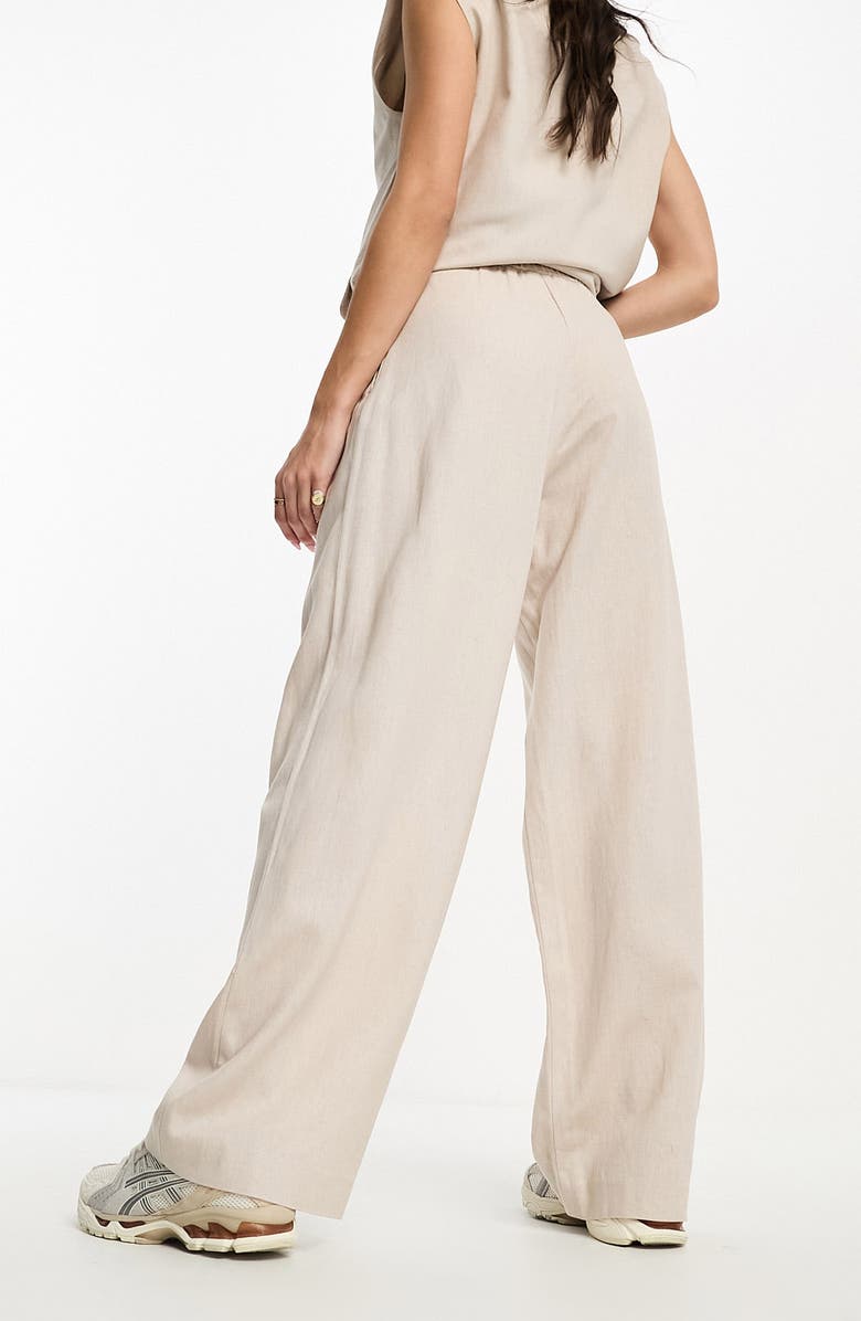 ASOS DESIGN Pleated Wide Leg Suit Trousers, Alternate, color, 