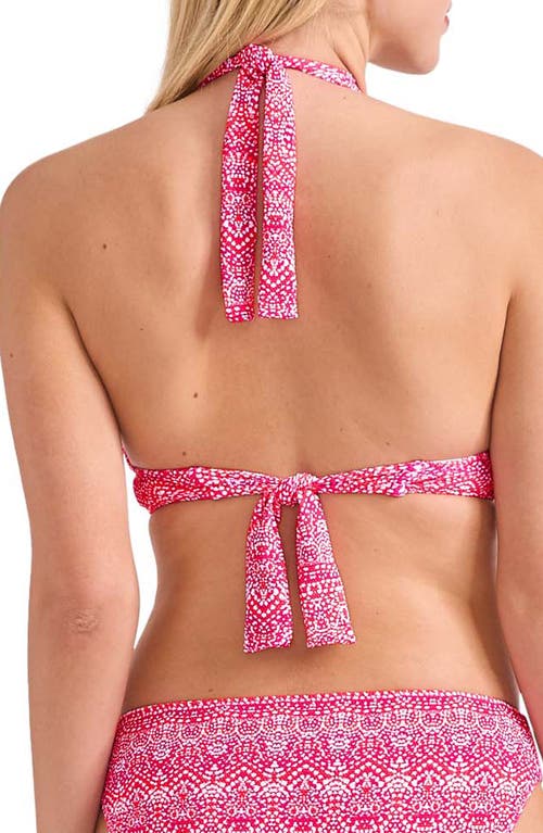 Tommy Bahama Island Cays Point Reversible Halter Bikini Top
