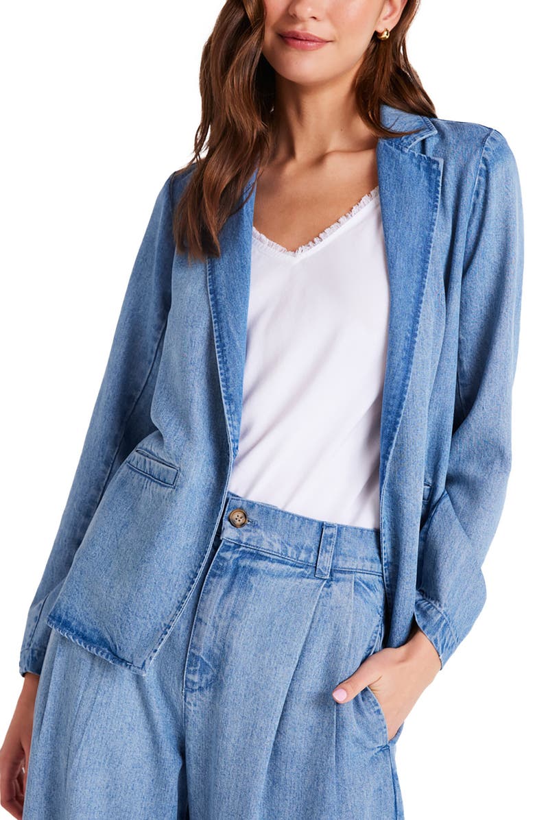 Bella Dahl Jagger One-Button Denim Blazer, Alternate, color, 