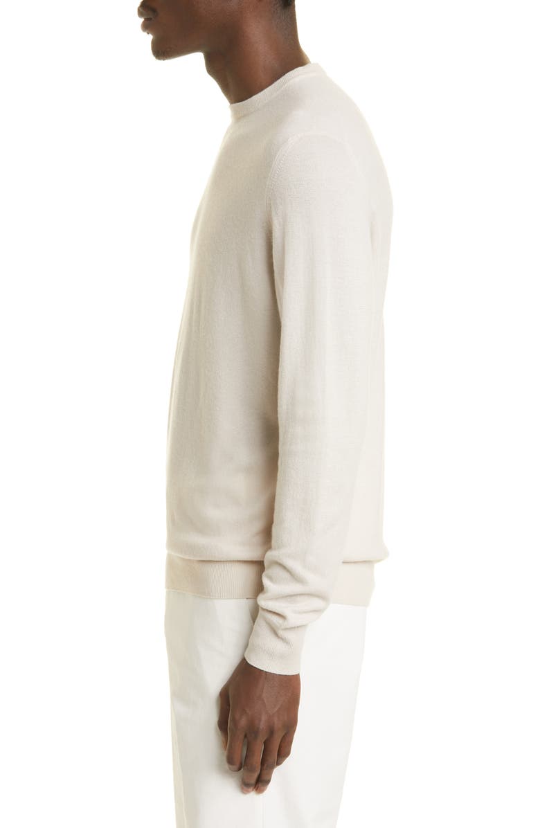 Loro Piana Crewneck Superlight Cashmere Sweater, Alternate, color, 