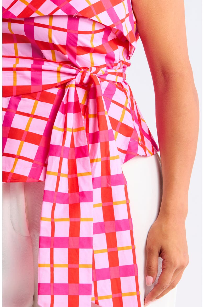 Darvy One-Shoulder Top, Alternate, color, PINK- ORANGE