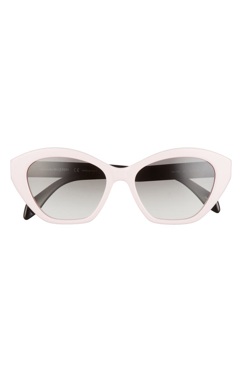 McQueen Alexander McQueen 54mm Cat Eye Sunglasses, Main, color, Pink
