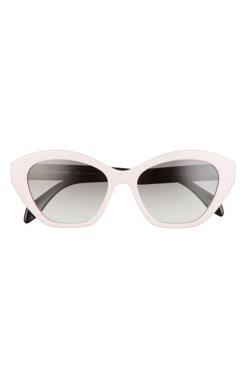 Alexander McQueen 54mm Cat Eye Sunglasses