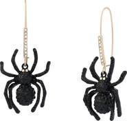 Betsey Johnson Spider Drop Earrings
