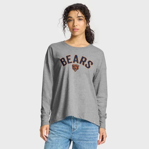 Women's Fanatics Heather Gray Chicago Bears Hometown Legacy Long Sleeve T-Shirt